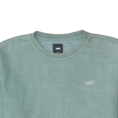 Mens UK Size M VANS Green Pullover Sweatshirt