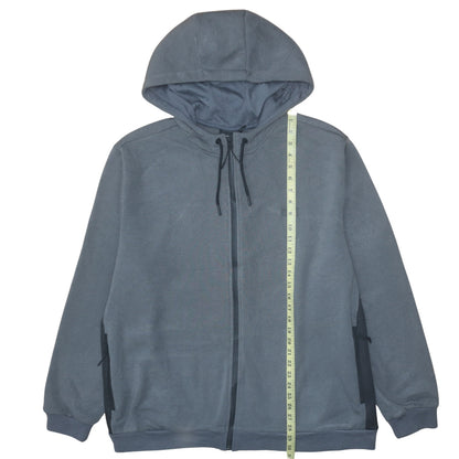Mens UK Size 3XL Everlast Grey Full Zip Hoodie