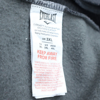 Mens UK Size 3XL Everlast Grey Full Zip Hoodie