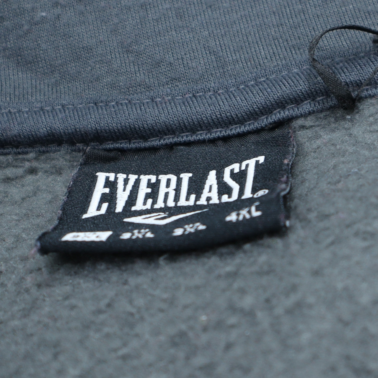 Mens UK Size 3XL Everlast Grey Full Zip Hoodie