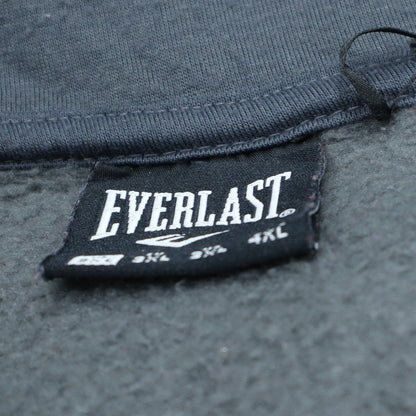 Mens UK Size 3XL Everlast Grey Full Zip Hoodie