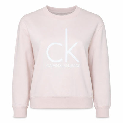 Womens UK Size M Calvin Klein Jeans Pink Pullover Sweatshirt