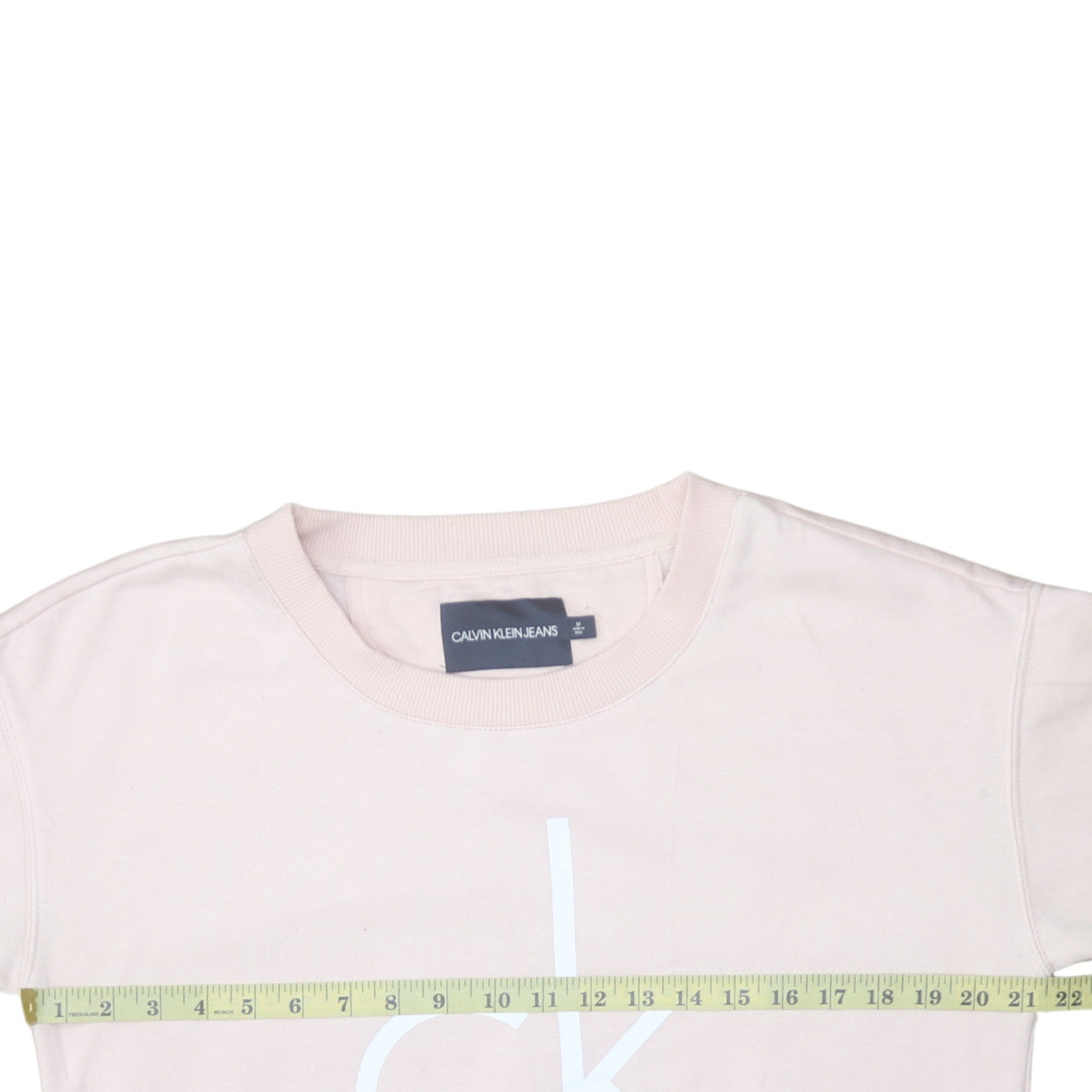 Womens UK Size M Calvin Klein Jeans Pink Pullover Sweatshirt