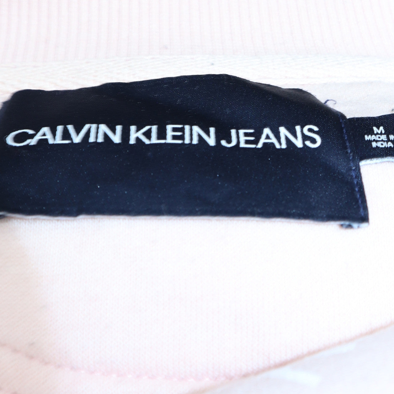 Womens UK Size M Calvin Klein Jeans Pink Pullover Sweatshirt