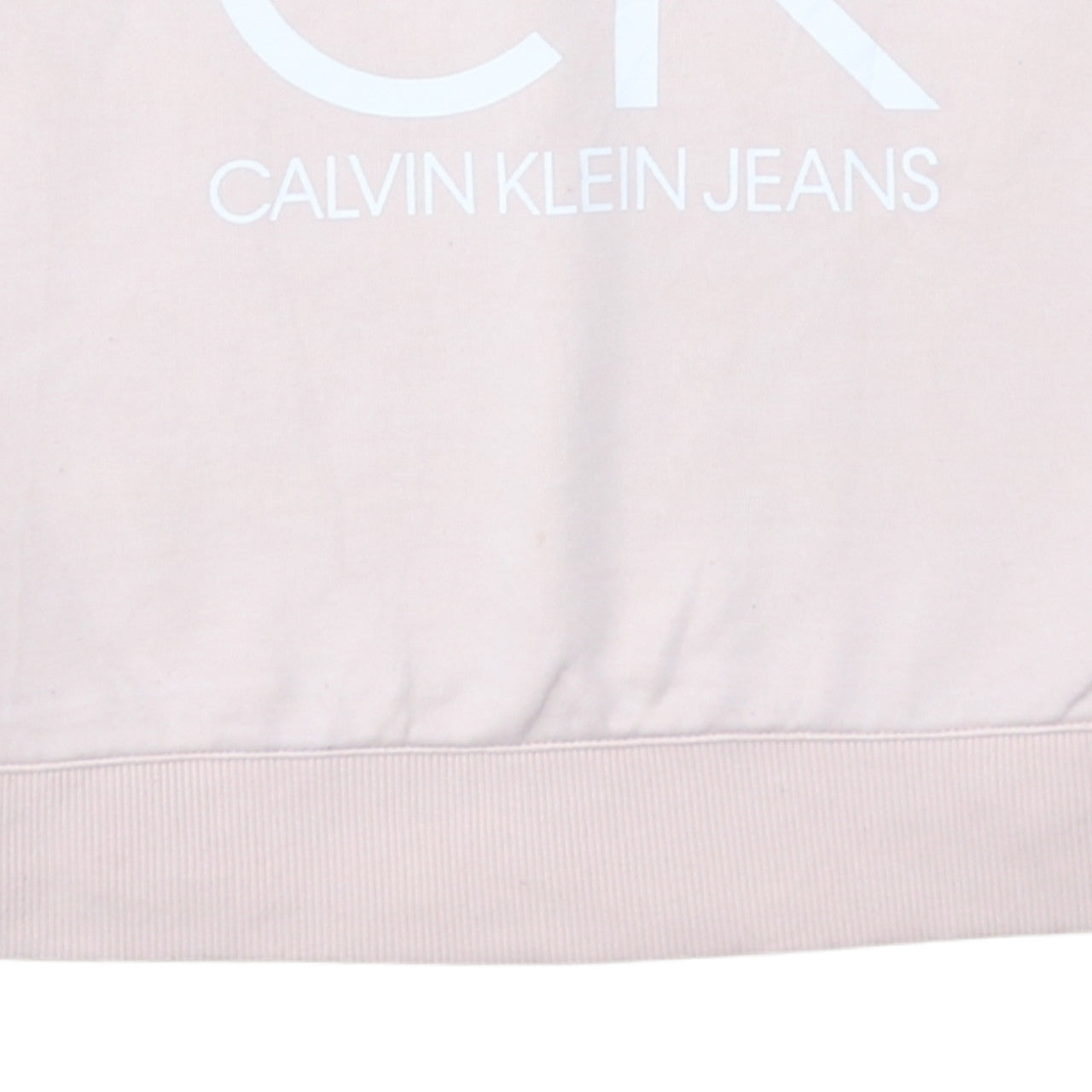 Womens UK Size M Calvin Klein Jeans Pink Pullover Sweatshirt