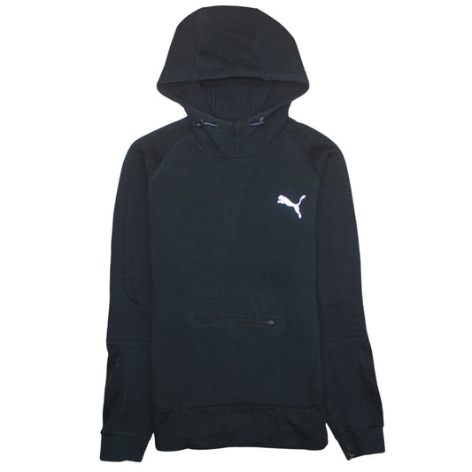Mens UK Size L PUMA Black Pullover Hoodie