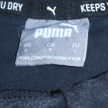 Mens UK Size L PUMA Black Pullover Hoodie