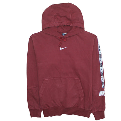 Mens UK Size S Nike Red Pullover Hoodie