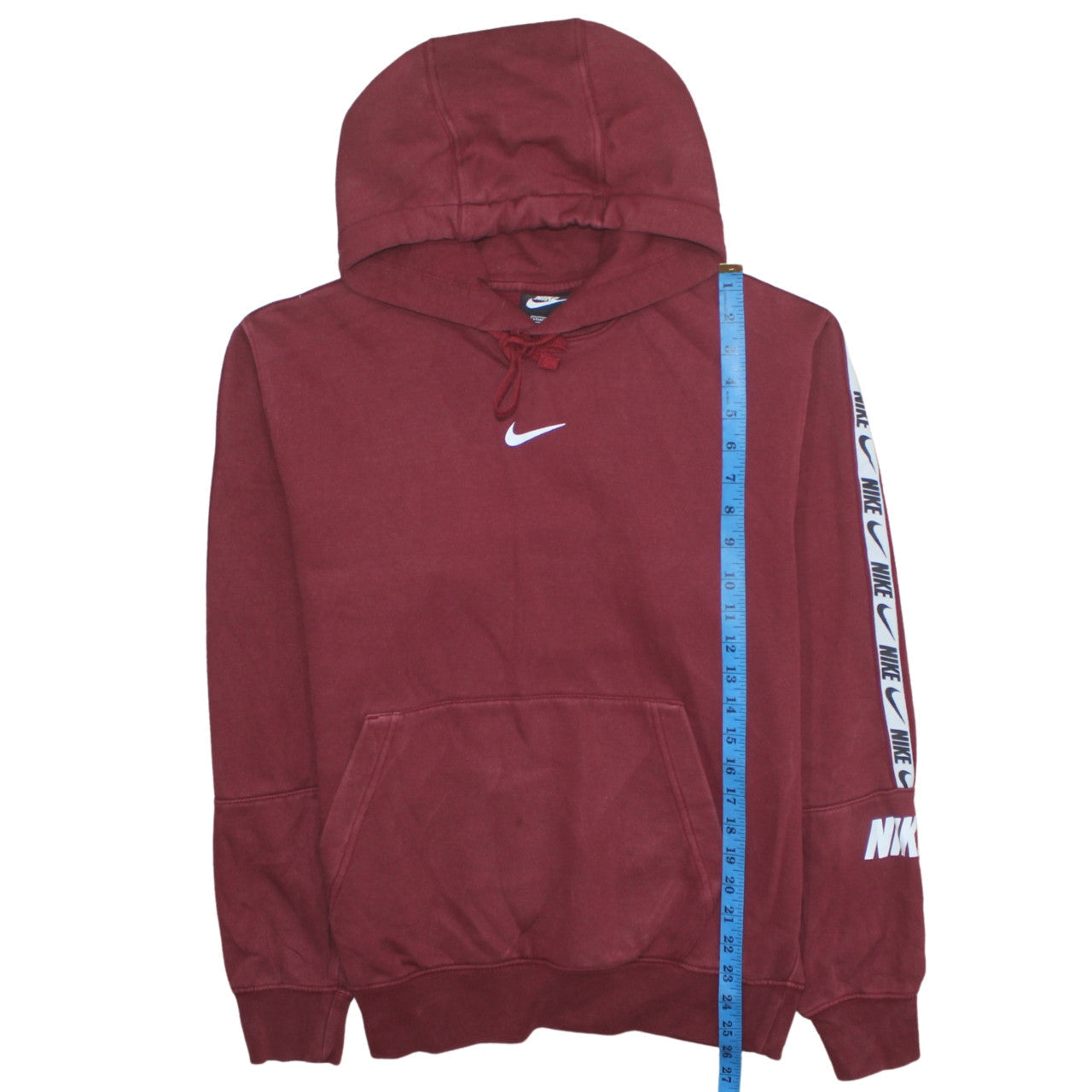 Mens UK Size S Nike Red Pullover Hoodie