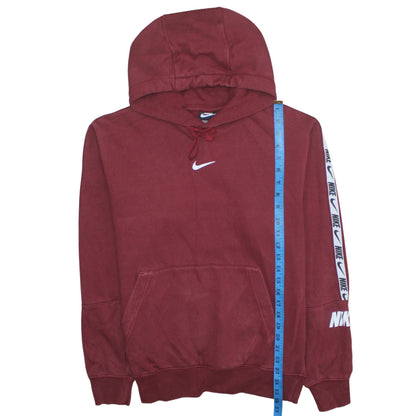 Mens UK Size S Nike Red Pullover Hoodie