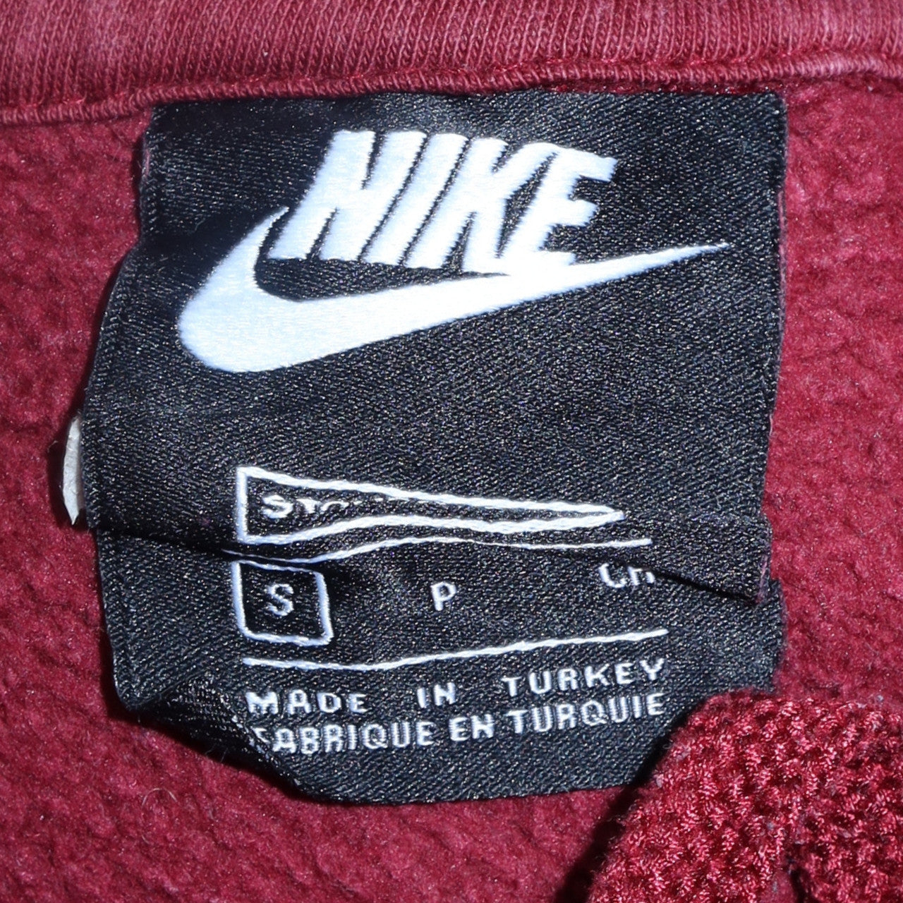 Mens UK Size S Nike Red Pullover Hoodie