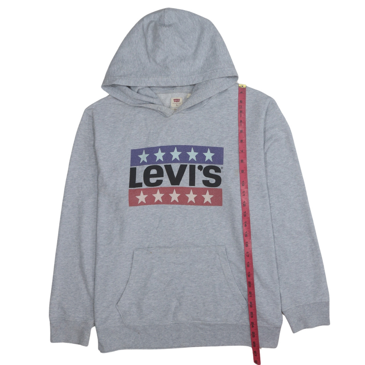 Mens UK Size XL Levi's Grey Pullover Hoodie