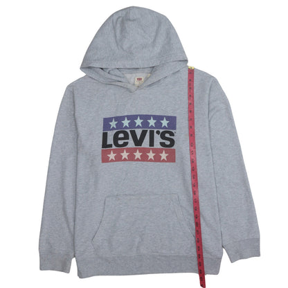 Mens UK Size XL Levi's Grey Pullover Hoodie