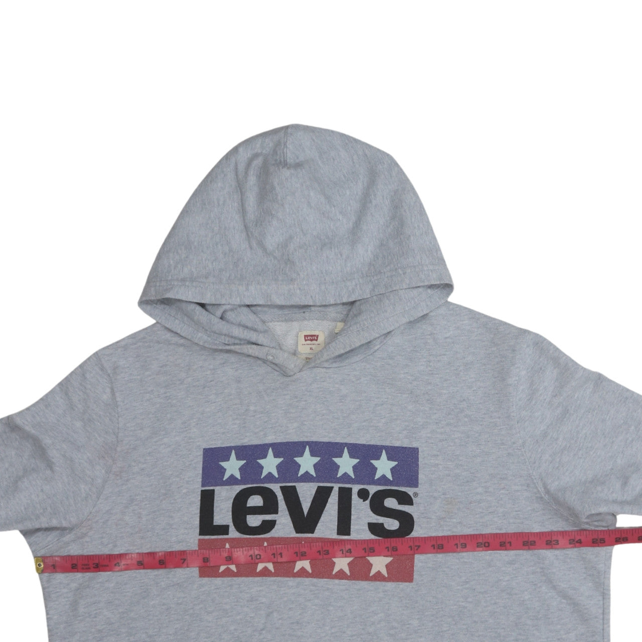 Mens UK Size XL Levi's Grey Pullover Hoodie