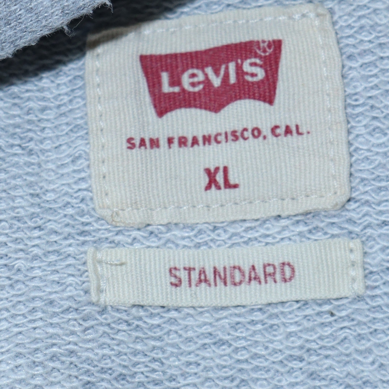 Mens UK Size XL Levi's Grey Pullover Hoodie