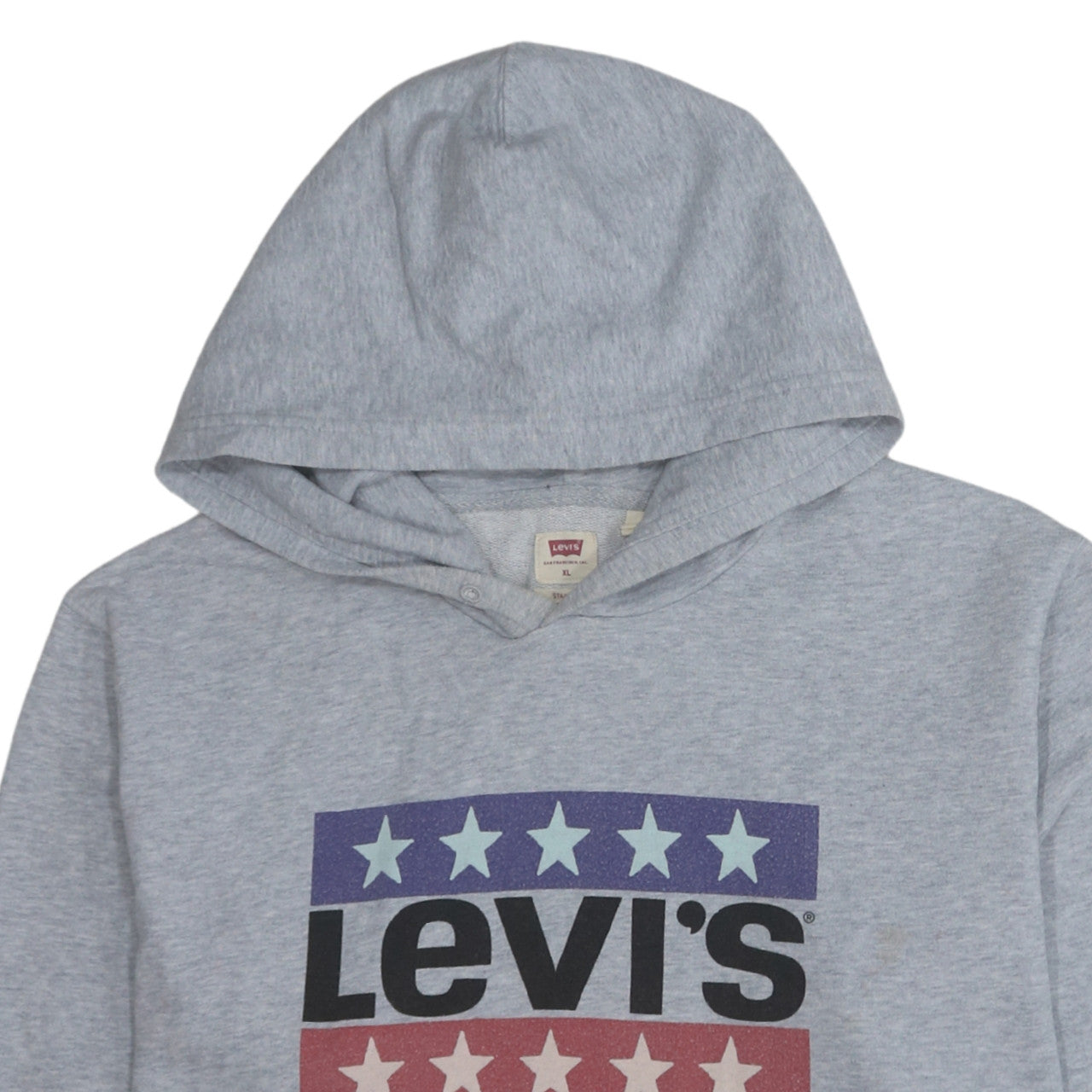 Mens UK Size XL Levi's Grey Pullover Hoodie