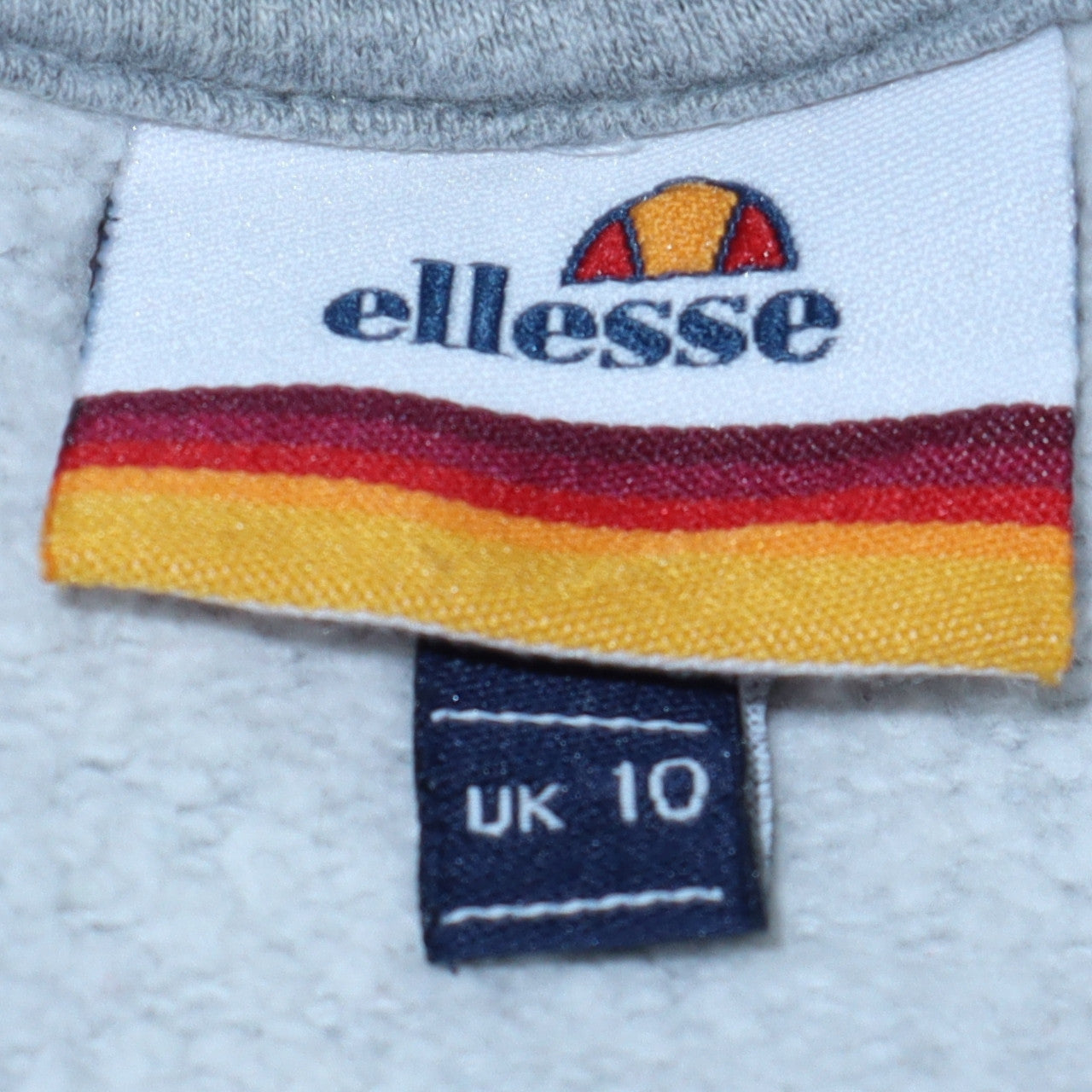 Mens UK Size M ellesse Grey 1/4 Zip Sweatshirt