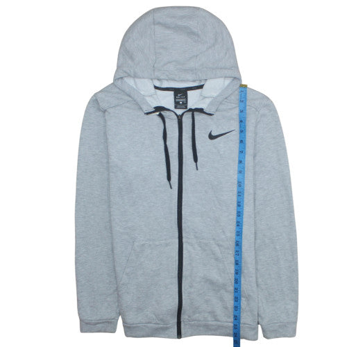 Mens UK Size L Nike Grey Full Zip Hoodie