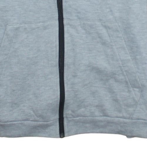 Mens UK Size L Nike Grey Full Zip Hoodie