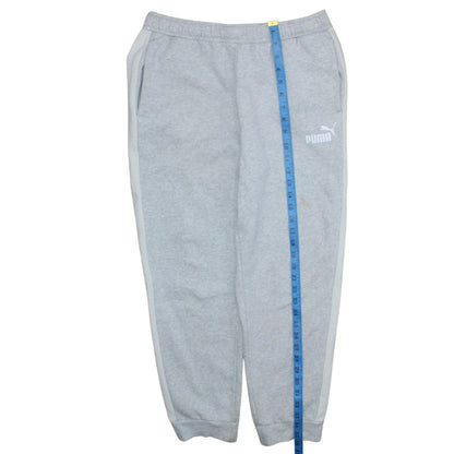 Puma Men's Grey Jogger Sweatpants M Regular Fit Elastic Waist