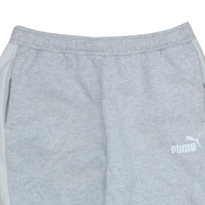 Puma Men's Grey Jogger Sweatpants M Regular Fit Elastic Waist
