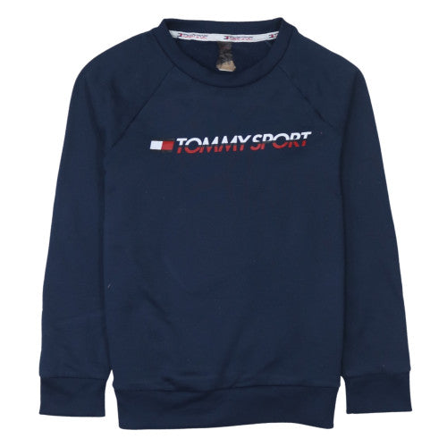 Mens UK Size L Tommy Sport Blue Pullover Sweatshirt