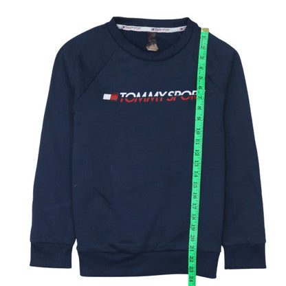 Mens UK Size L Tommy Sport Blue Pullover Sweatshirt