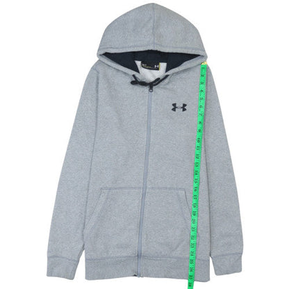 Mens UK Size S Under armour Grey Full Zip Hoodie
