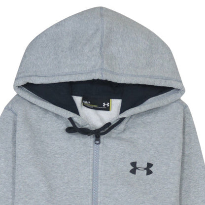 Mens UK Size S Under armour Grey Full Zip Hoodie