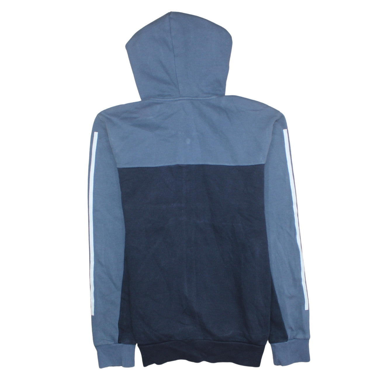 Mens UK Size M adidas Blue Full Zip Hoodie