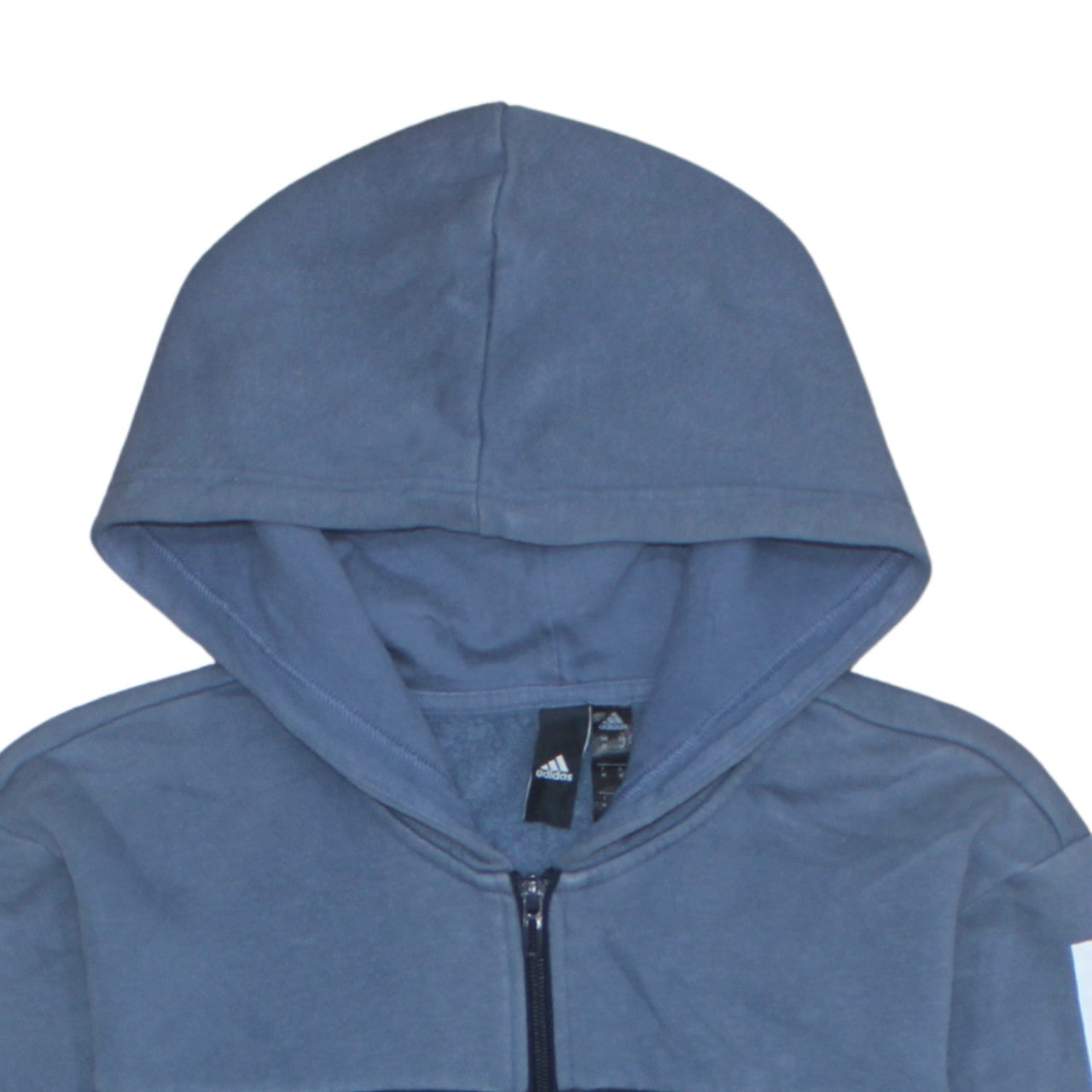 Mens UK Size M adidas Blue Full Zip Hoodie
