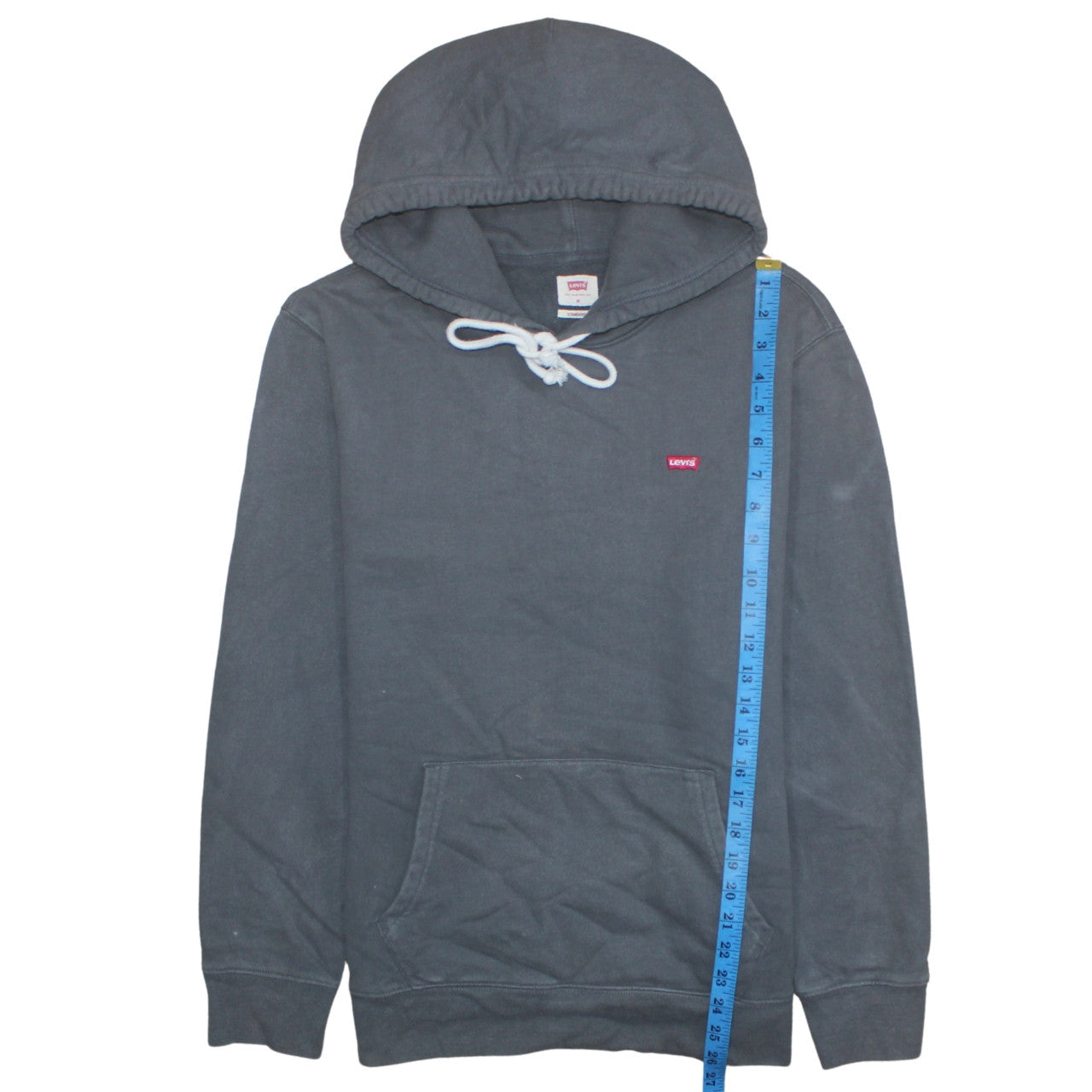 Mens UK Size M Levi's Grey Pullover Hoodie