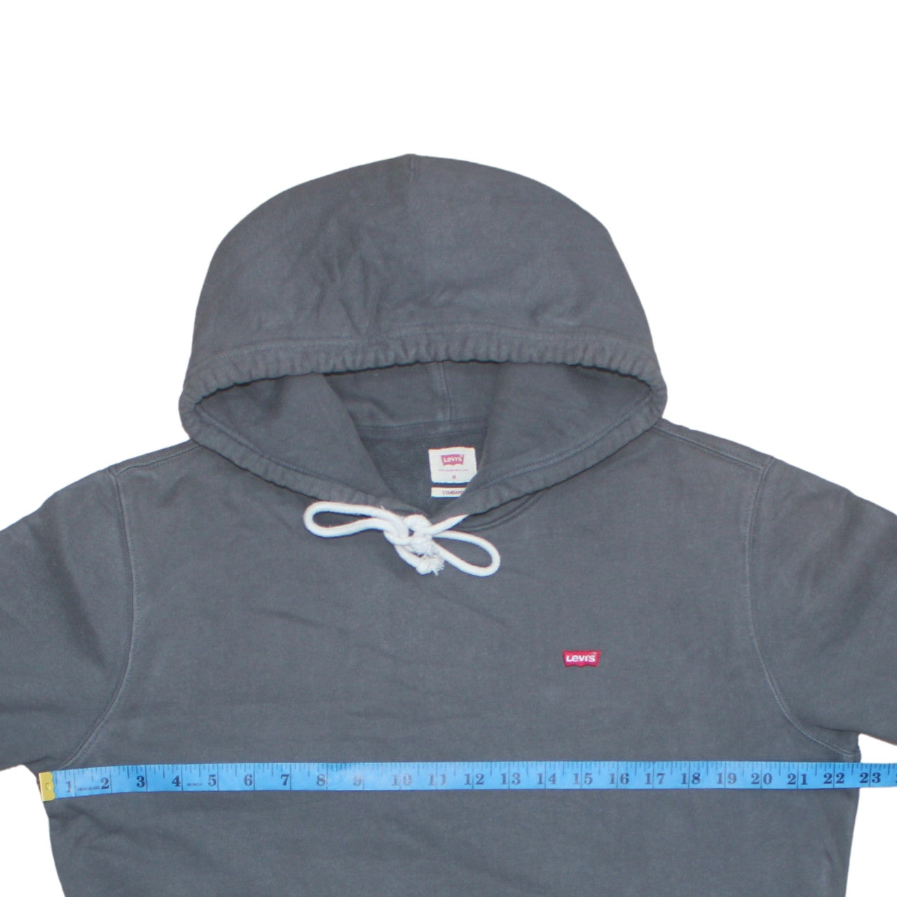 Mens UK Size M Levi's Grey Pullover Hoodie