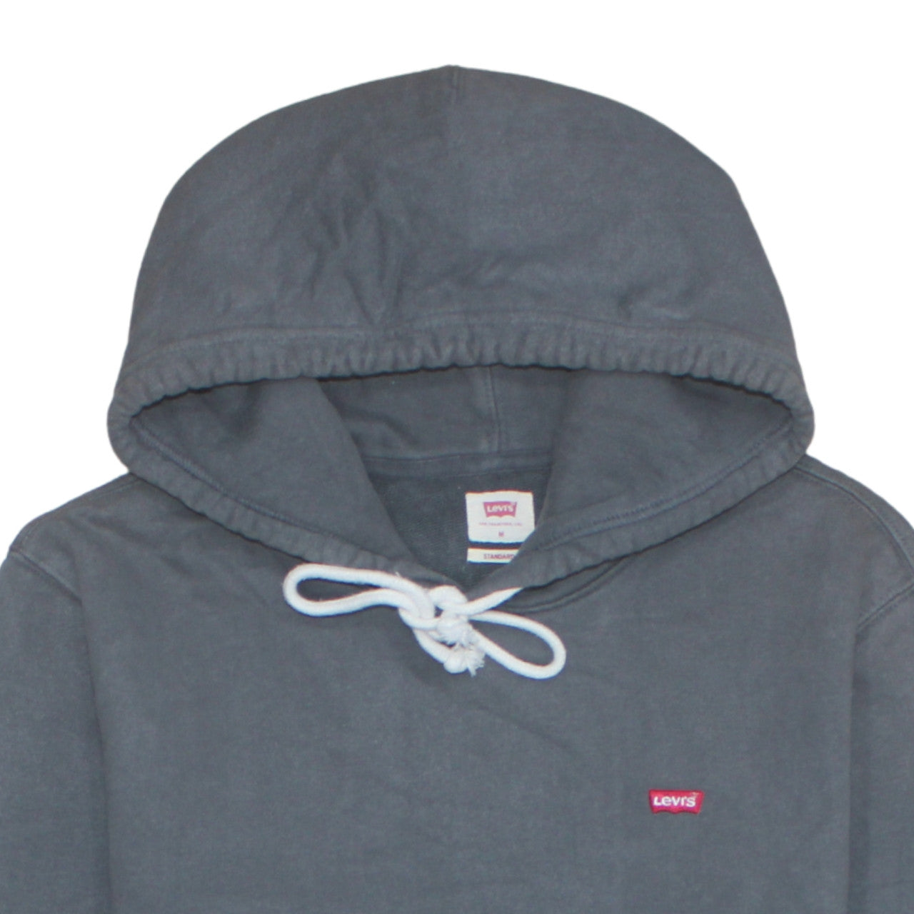 Mens UK Size M Levi's Grey Pullover Hoodie