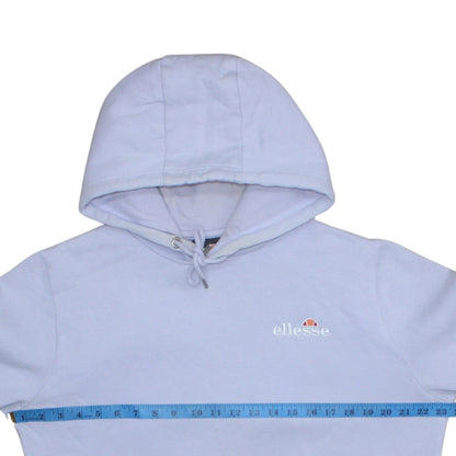 Womens UK Size L ellesse White Pullover Hoodie