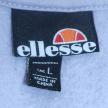 Womens UK Size L ellesse White Pullover Hoodie