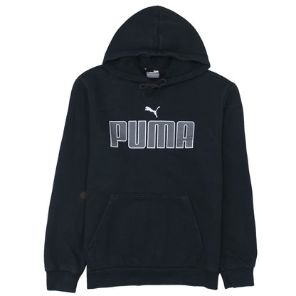 Mens UK Size M PUMA Black Pullover Hoodie