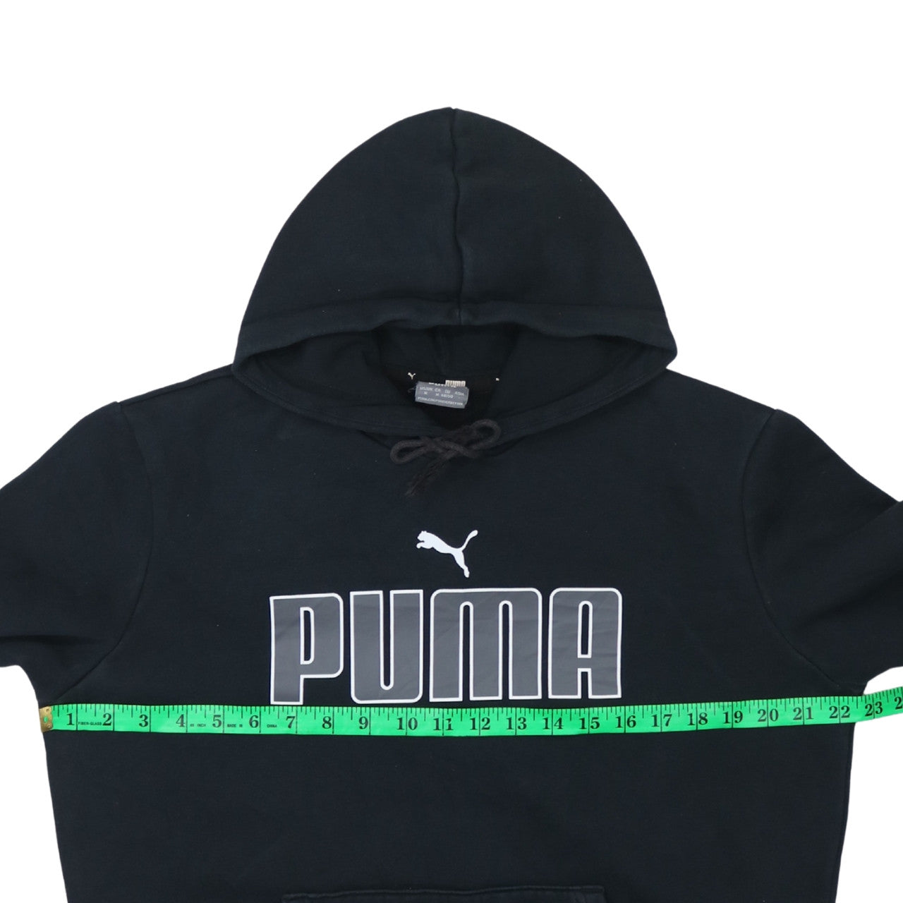 Mens UK Size M PUMA Black Pullover Hoodie