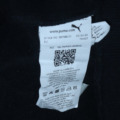 Mens UK Size M PUMA Black Pullover Hoodie
