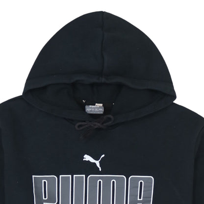 Mens UK Size M PUMA Black Pullover Hoodie