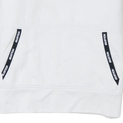 Mens UK Size S Hollister White Pullover Hoodie