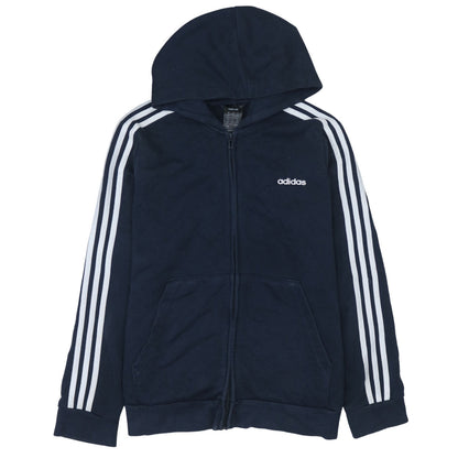 Mens UK Size XL adidas Blue Full Zip Hoodie