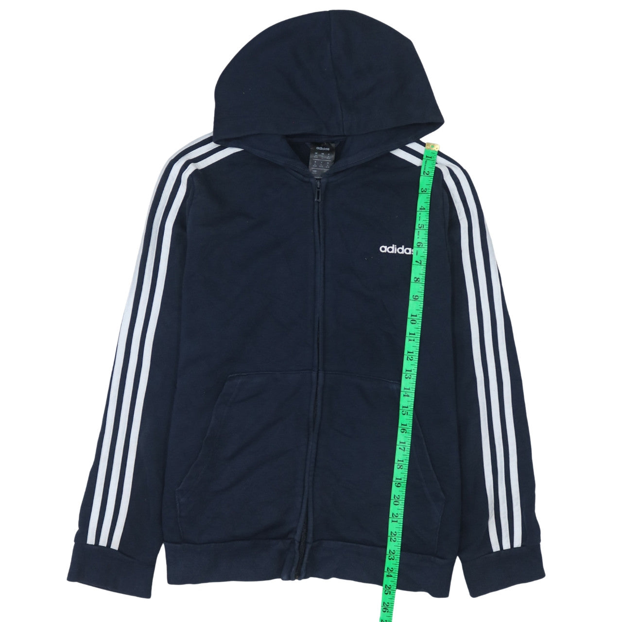 Mens UK Size XL adidas Blue Full Zip Hoodie