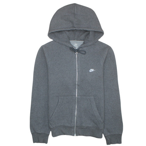 Mens UK Size S Nike Grey Full Zip Hoodie
