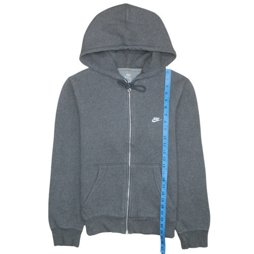 Mens UK Size S Nike Grey Full Zip Hoodie