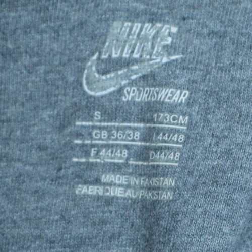 Mens UK Size S Nike Grey Full Zip Hoodie