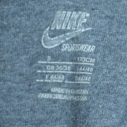 Mens UK Size S Nike Grey Full Zip Hoodie