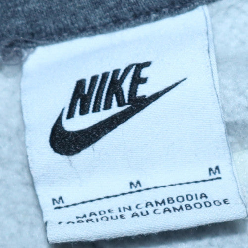 Mens UK Size M Nike Grey Pullover Hoodie
