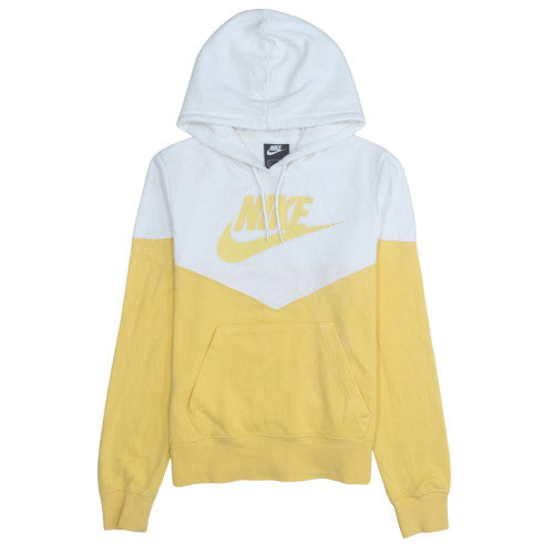 Mens UK Size S Nike Yellow Pullover Hoodie