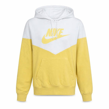 Mens UK Size S Nike Yellow Pullover Hoodie